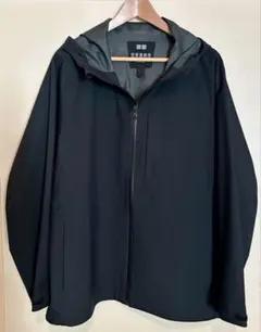 UNIQLO XL ブラック・ブロックテックパーカー