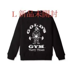 ゴールドジム  サンタ ゴールドジム GOLD'SGYM サンタ スウェット Lサイズ ブラック