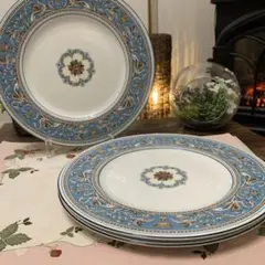 ウェッジウッド フロレンティーン　ターコイズ　27cm ディナープレート3枚 ウェッジウッド（Wedgwood） フロレンティーン ターコイズ