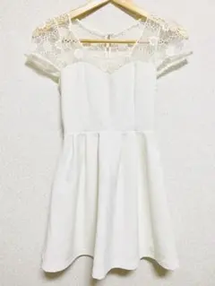 ONE WAY ホワイトワンピース　ワンウェイ