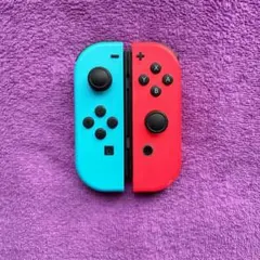 ジョイコンJoy-Con 純正 ネオンブルー ネオンレッド 左右セットp2Q-4