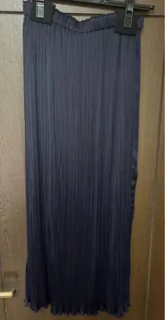 【未使用】ADAM ET ROPE' プリーツスカート　ネイビー