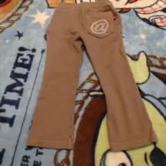 ベージュ フレアパンツ @マーク付き