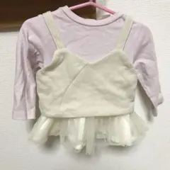 プティマイン ビスチェつきチュール カットソー☆90