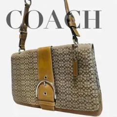 【美品】COACH ハンドバッグ　ミニシグネチャー　ソーホー7076