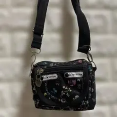 LESPORTSAC フラワープリント ショルダーバッグ　ミニポシェット
