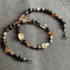 インディアンジュエリー　ネックレス　ナバホ　エスニック　ビンテージアクセサリー