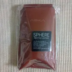 SPHERE　リサイクルレザー　スマホネックポーチ　キャメル