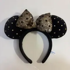 ミッキー耳カチューシャ 黒と金