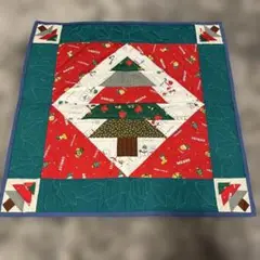 パッチワークハンドメイドキルト、クリスマス壁掛け