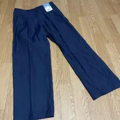 ワークパンツ　ネイビー　MからL サイズ82 吸汗速乾 涼感素材