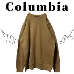 コロンビア スウェット 刺繍ロゴ 太アーム 古着