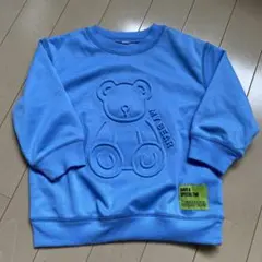 クマ　トレーナー　水色　西松屋　90cm
