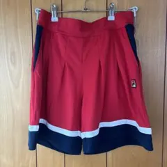 FILA ハーフパンツ 赤/ネイビー