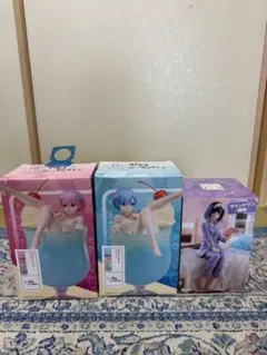 新品未開封☆フィギュア 3点セット Re:ゼロ ラム レム 推しの子 黒川あかね