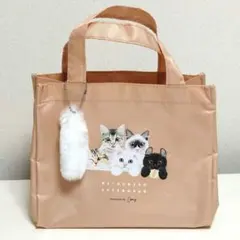 【新品】ねこねこ食パン ねこねこの日バッグ しっぽチャーム付きのサムネイル