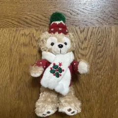 ディズニーシー　ダッフィー 2010年クリスマスぬいぐるみバッジ　チェーン
