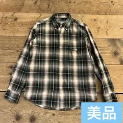 ★美品 ハイスタンダード オンブレチェックシャツ Mサイズ ハリラン