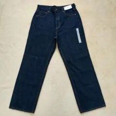 ✨️新品タグ付✨️ GU ハイウエストストレートジーンズ XXL ネイビー