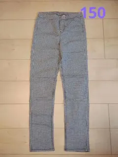 ユニクロ ストレッチパンツ 150 XL チェック