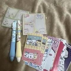 シール、メモ帳、ボールペンセット