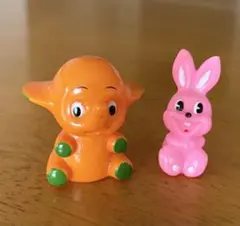 サトちゃん＆ピョンちゃん　昭和レトロ ミニフィギュア 2体セット