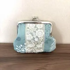 インド刺繍リボン がま口 巾着袋