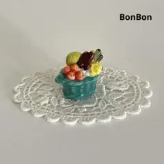 野菜カゴ　フェーブ　ヴィンテージ　フェーヴ　フランス　陶器　ミニチュア　置物