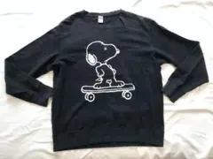 Uniqlo Kaws×PEANUTS スヌーピー　スウェットシャツ　XL　黒