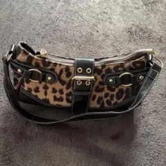 バッグ　ヒョウ柄