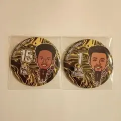 群馬クレインサンダーズ　ガチャガチャ　缶バッチ　コー・フリッピン　AJ・エドゥ