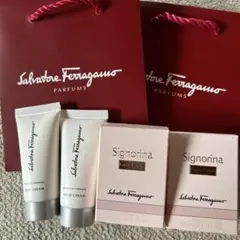 新品サルバドールフェラガモ⭐︎香水2本⭐︎ハンドクリーム2本ショップバック２枚セット