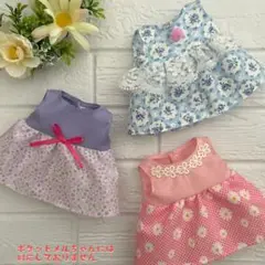 M057 メルちゃん　ソランちゃん　服　ハンドメイド　ワンピース3点セット