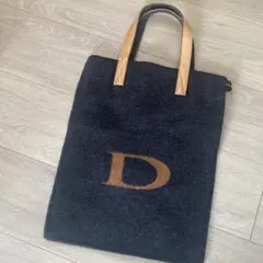 Drawer ドゥロワー Dロゴ ニットトートバッグ