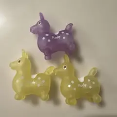 ロディ うきうきマスコット クリア　フィギュア　ソフビ　RODY 3点
