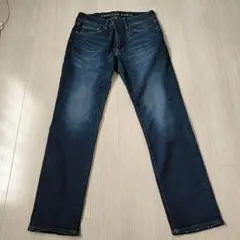 AMERICAN EAGLE ストレートデニム ダークブルー