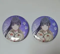 学マス 雨夜燕 グリッター缶バッジ