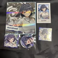 ホロライブEXPO 色紙　チェキ　スクエア缶バッジ　オーロ・クロニー