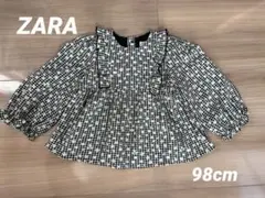 ZARA ベビー　花柄ブラウス　98cm