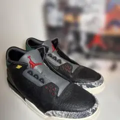 Jordan スニーカー 黒/グレー/赤/緑/黄色