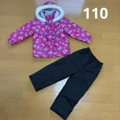 カロライン　CCLTEAM スキーウェア 上下セット　110 女の子　雪遊び