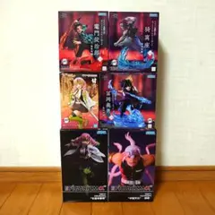 鬼滅の刃 竈門炭治郎 冨岡義勇 猗窩座 宇髄天元 甘露寺蜜璃 フィギュア 6点