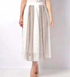 マイストラーダ　レース　ロングスカート 38 ジャスグリッティー　エフデ　春夏