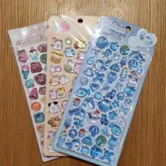 海の生き物 オバケーヌ ハムスター ぷっくり ぷくぷく 立体 シール おまけ付き