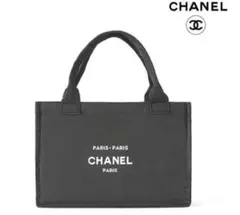 CHANEL ノベルティ トートバッグ キャンバス ブラック
