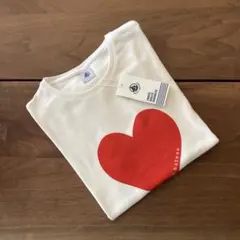 PETIT BATEAU プチバトー　 赤いハート Tシャツ 152cmのサムネイル