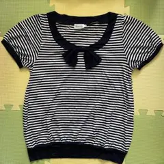 アナトリエ　Tシャツ カットソー　38 ボーダー リボンのサムネイル