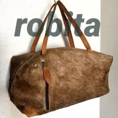 robita ロビタ 毛皮 ハラコ ファー デザイン ハンドバッグ