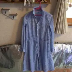 ストライプ シャツスカート