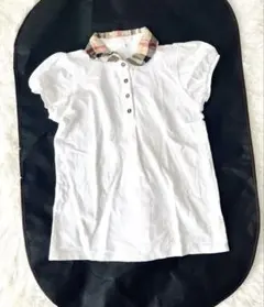 BURBERRY ホワイトポロシャツ/キッズ140